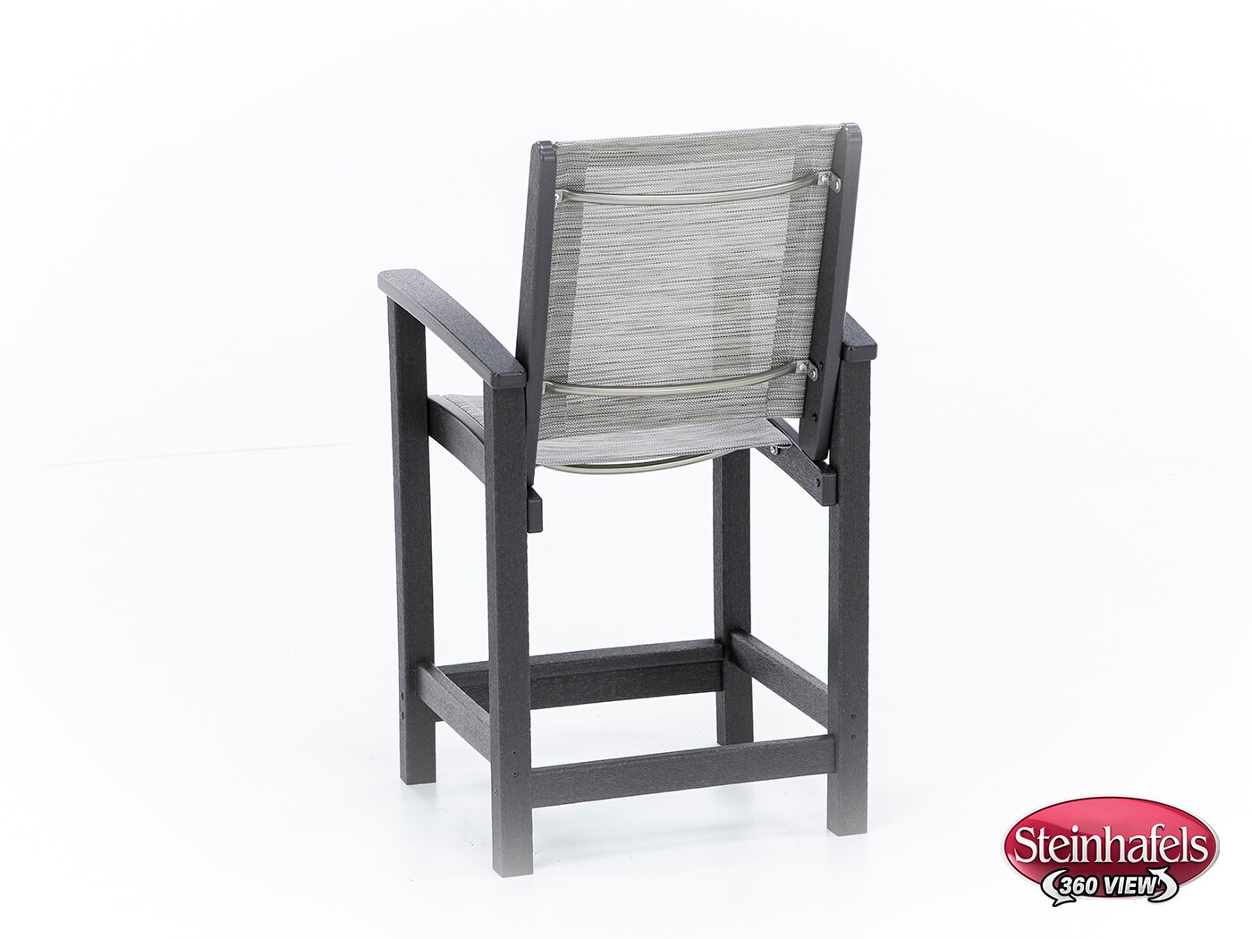 polywood inc brown counter height arm chair  image   