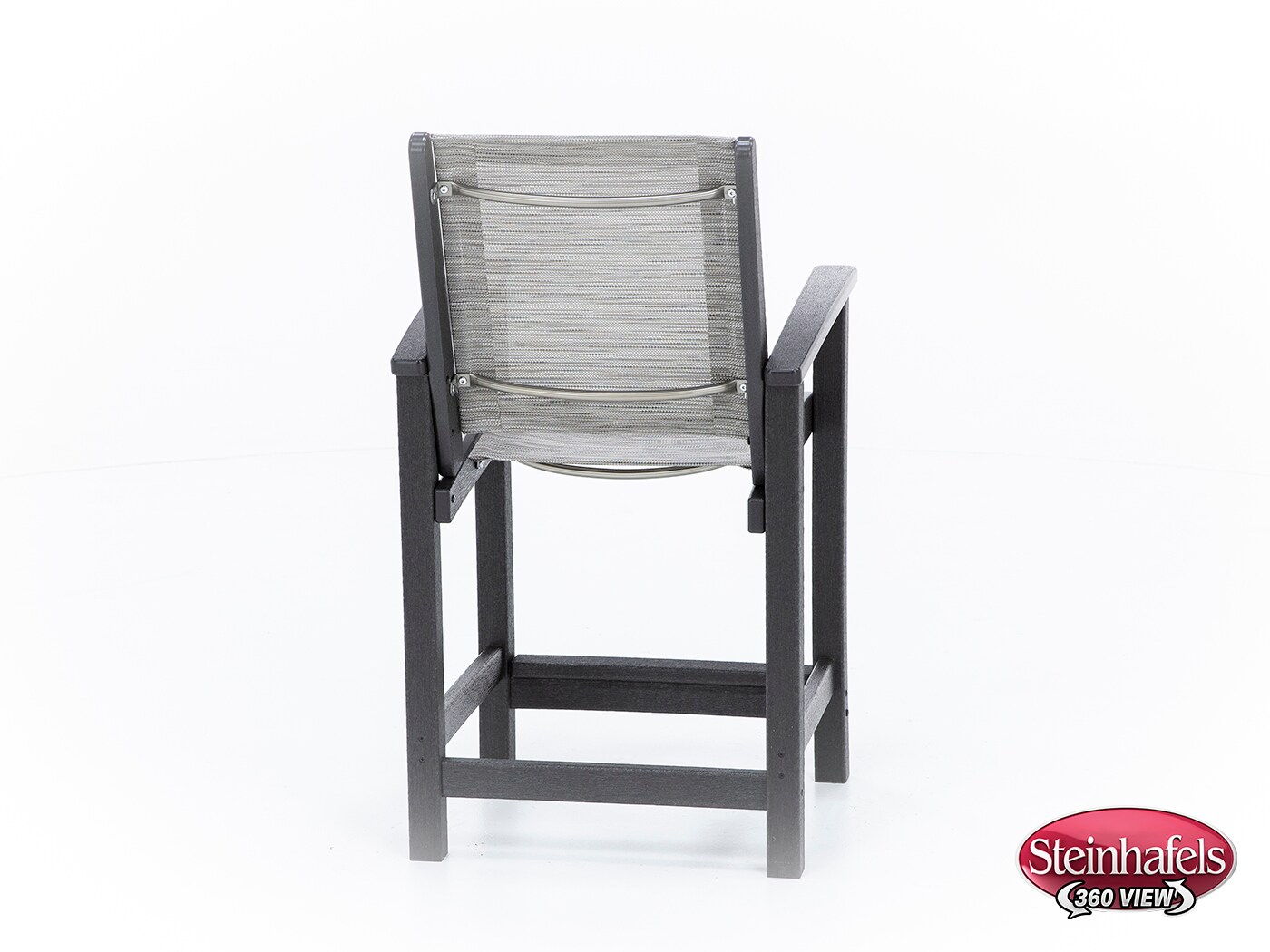 polywood inc brown counter height arm chair  image   