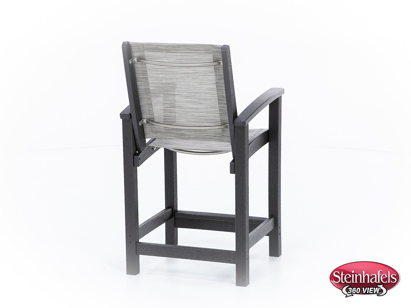 polywood inc brown counter height arm chair  image   