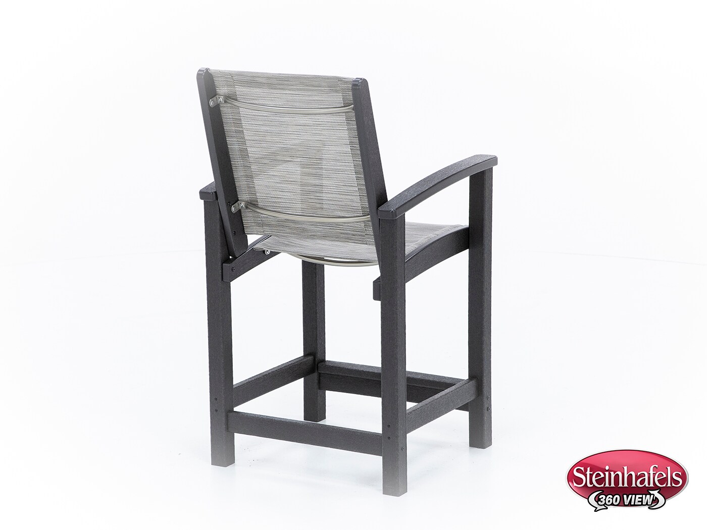 polywood inc brown counter height arm chair  image   