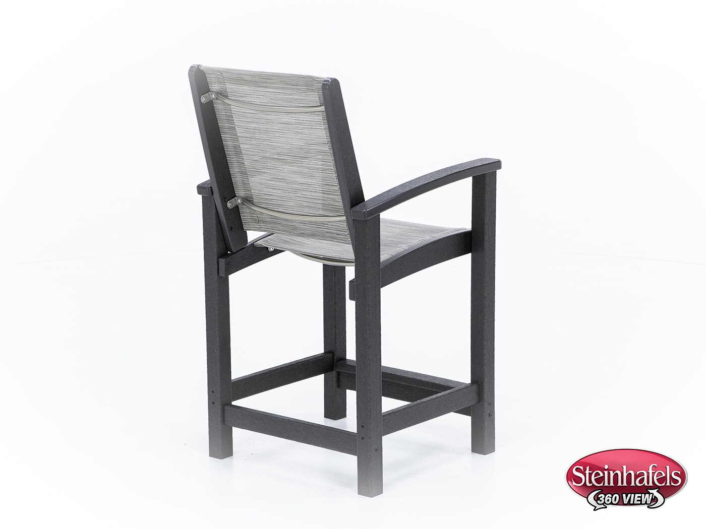 polywood inc brown counter height arm chair  image   