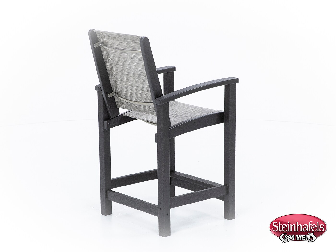 polywood inc brown counter height arm chair  image   