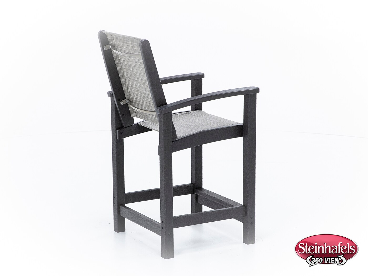 polywood inc brown counter height arm chair  image   