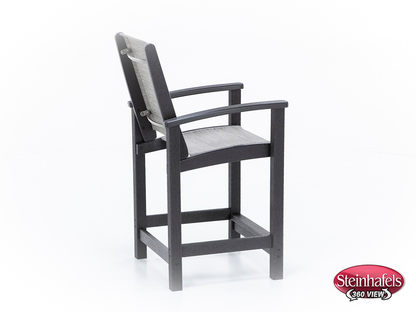 polywood inc brown counter height arm chair  image   