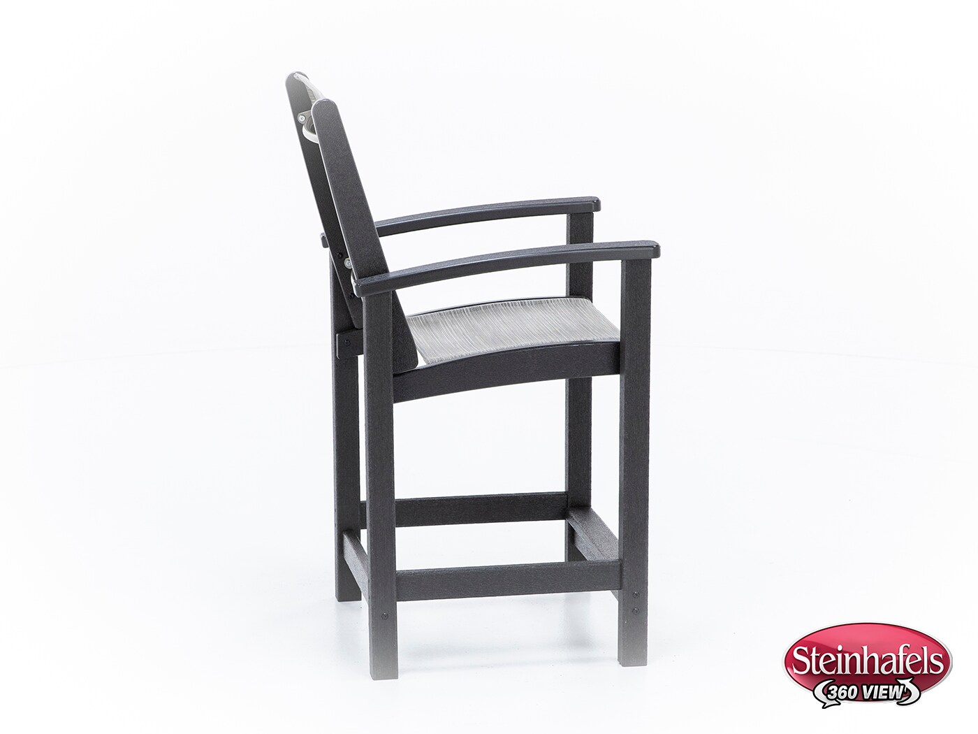 polywood inc brown counter height arm chair  image   