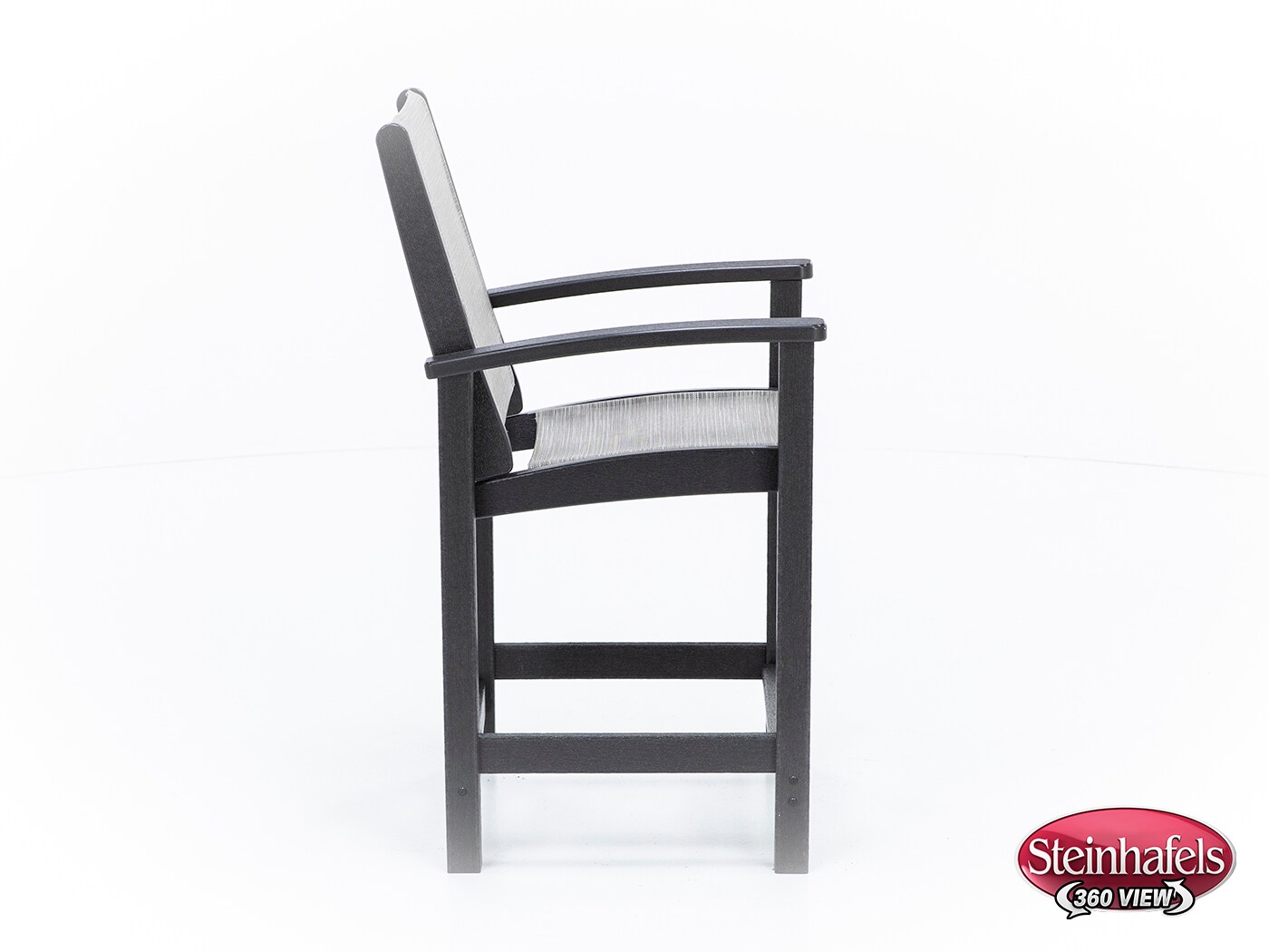 polywood inc brown counter height arm chair  image   