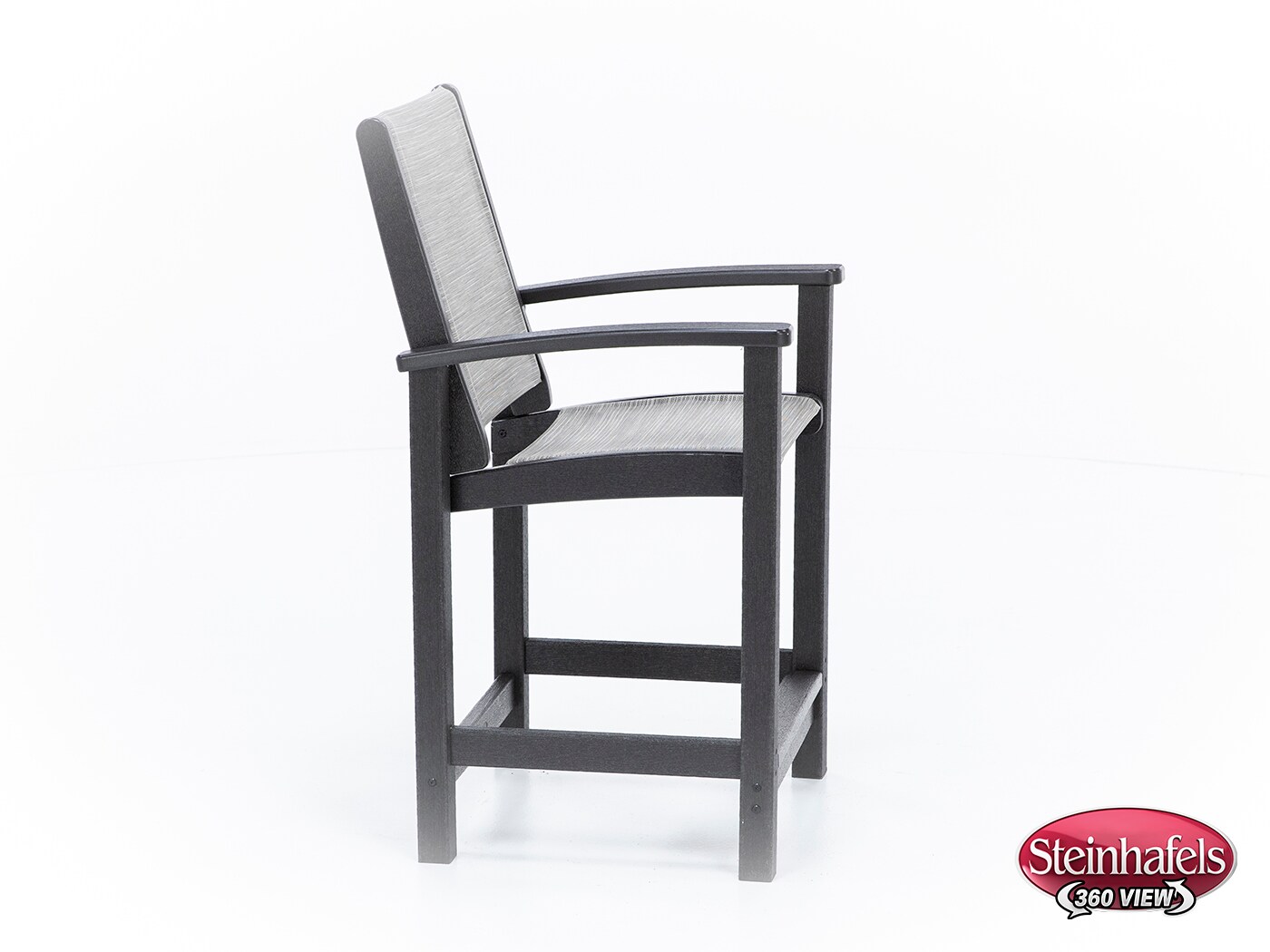 polywood inc brown counter height arm chair  image   