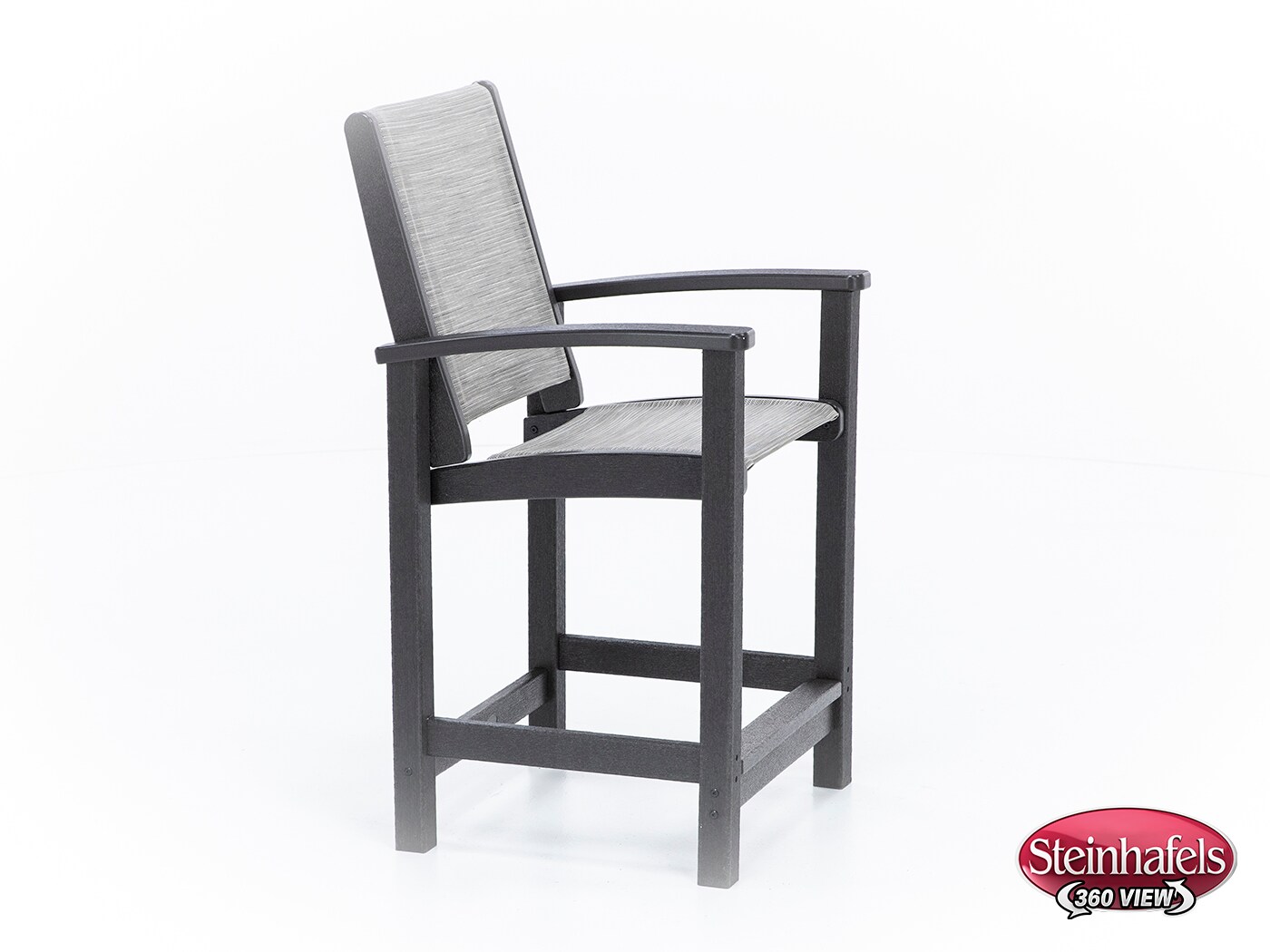 polywood inc brown counter height arm chair  image   