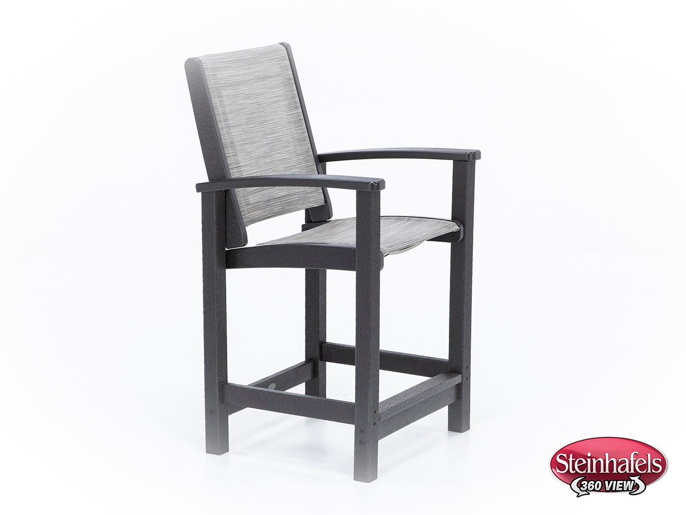 polywood inc brown counter height arm chair  image   