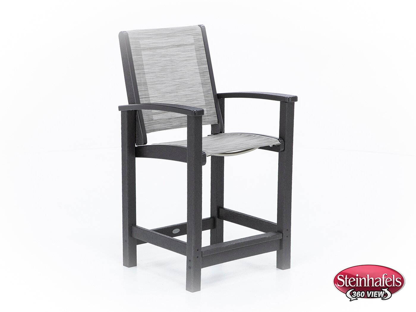 polywood inc brown counter height arm chair  image   