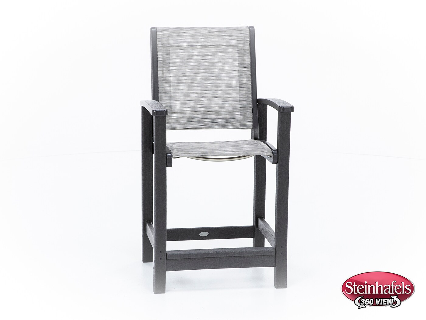 polywood inc brown counter height arm chair  image   