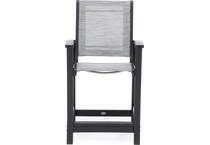 polywood inc brown counter height arm chair   