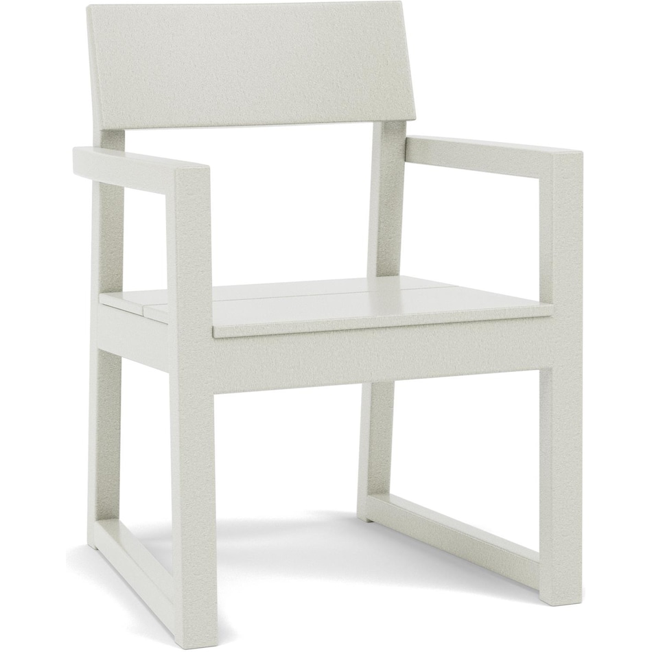 polywood beige standard height arm chair   
