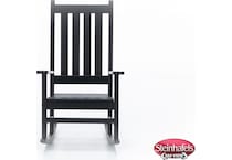 polywood black adirondack chair  image   
