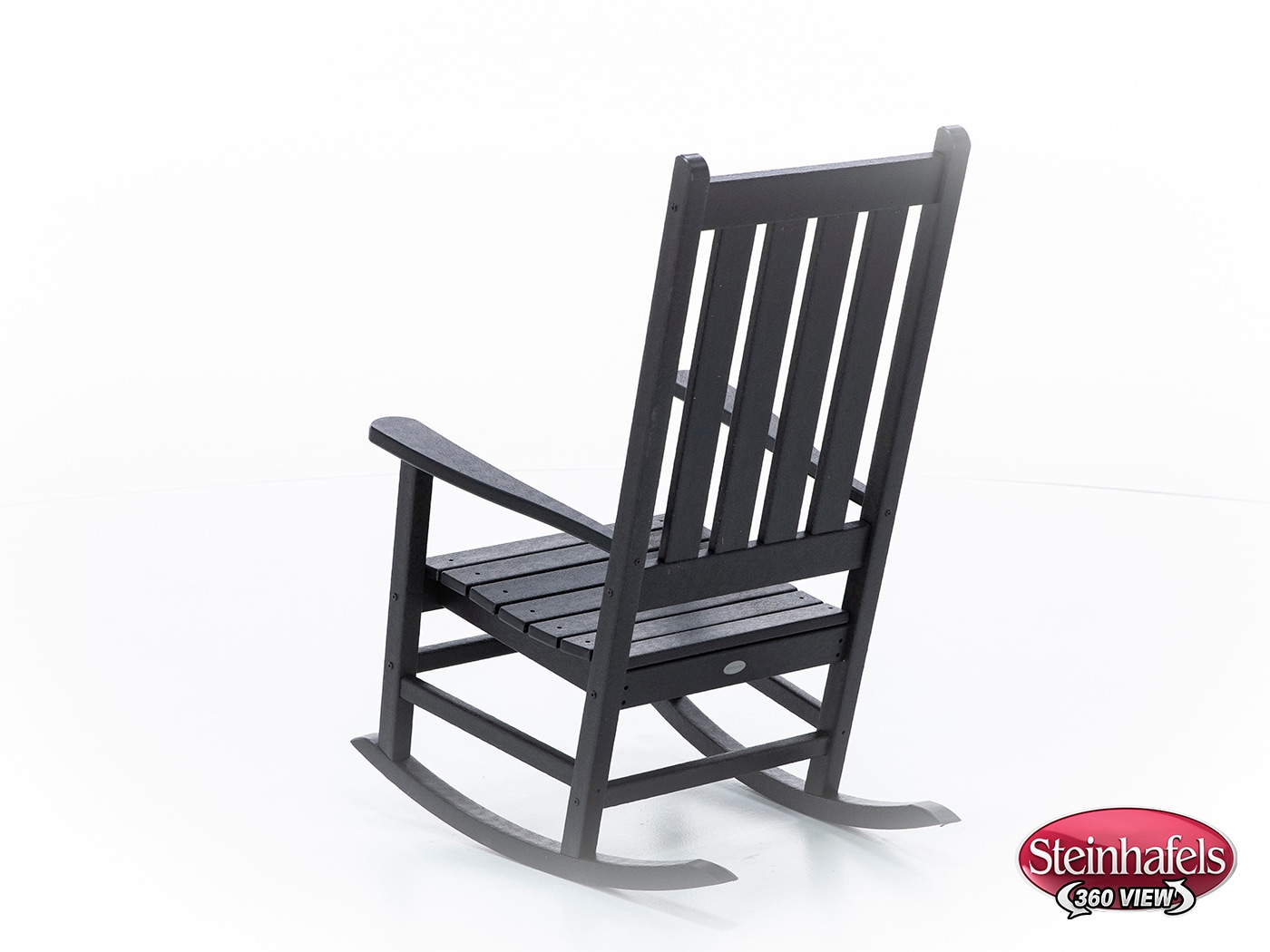 polywood black adirondack chair  image   