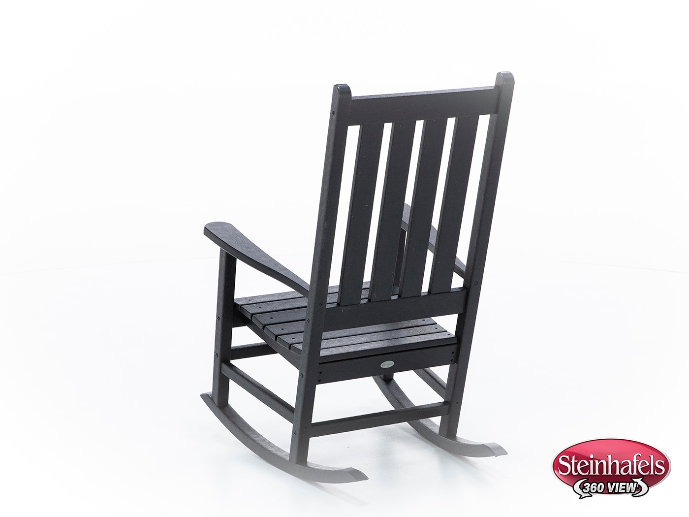 polywood black adirondack chair  image   