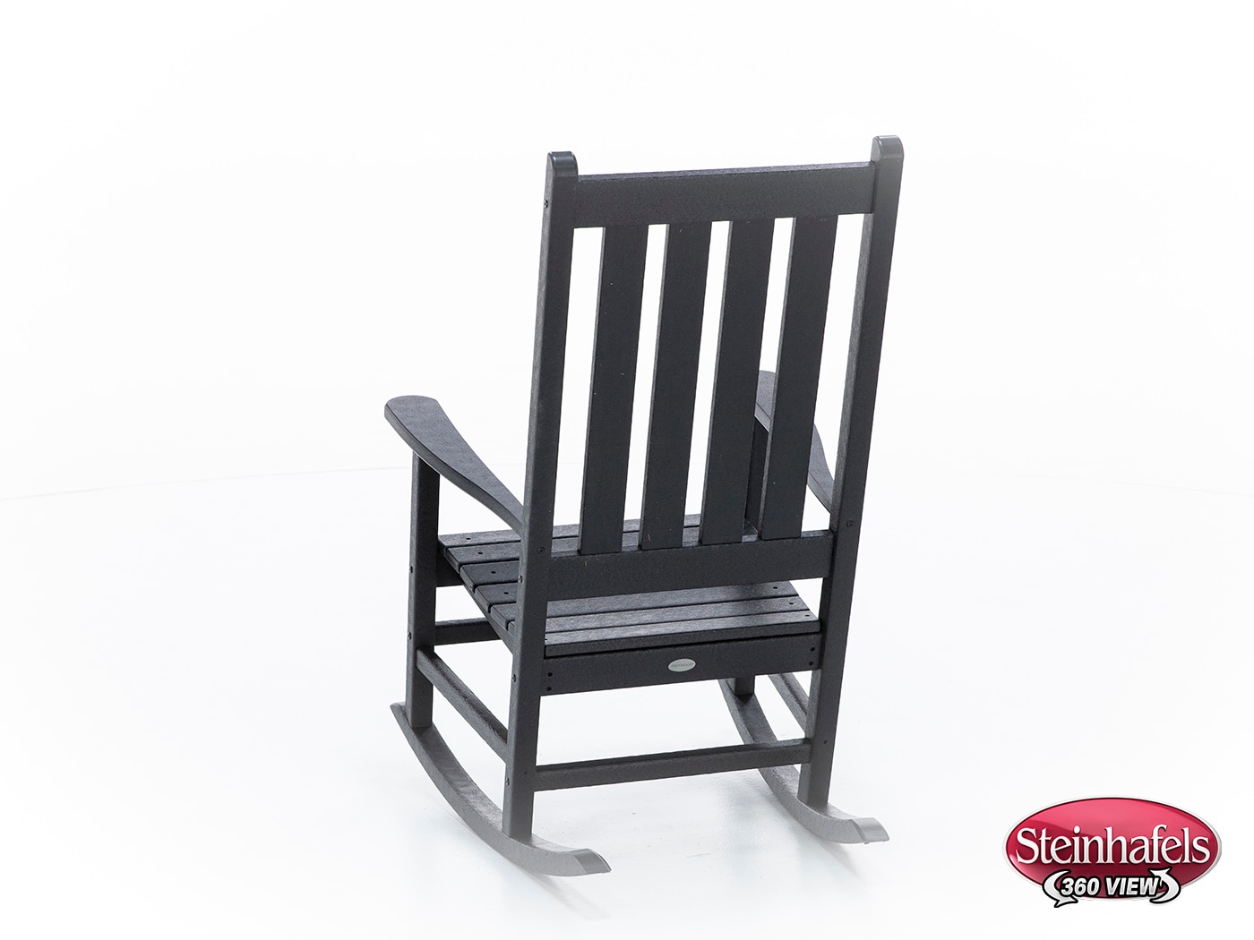 polywood black adirondack chair  image   