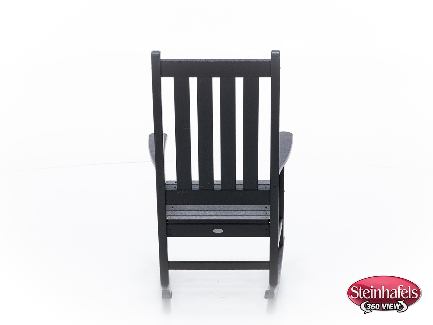 polywood black adirondack chair  image   
