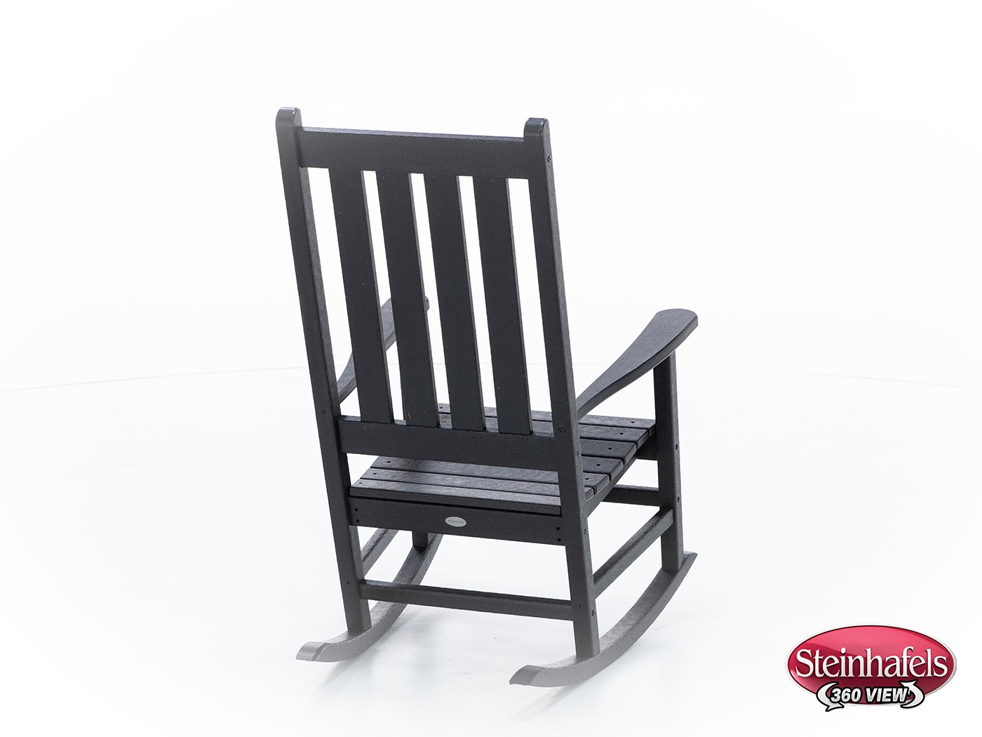 polywood black adirondack chair  image   
