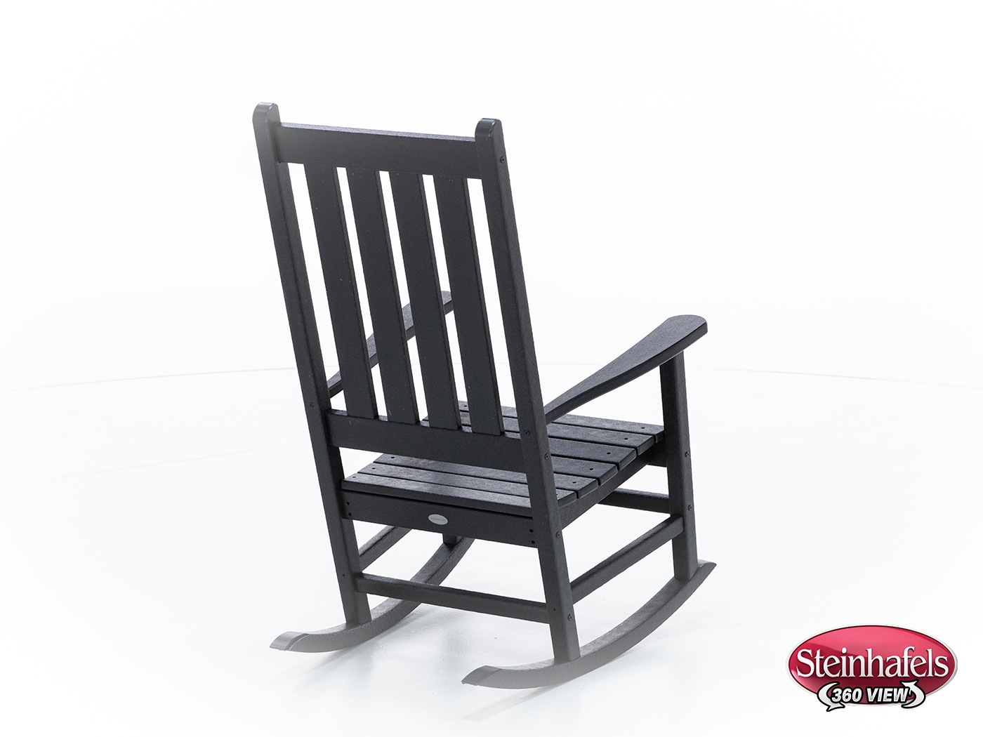 polywood black adirondack chair  image   