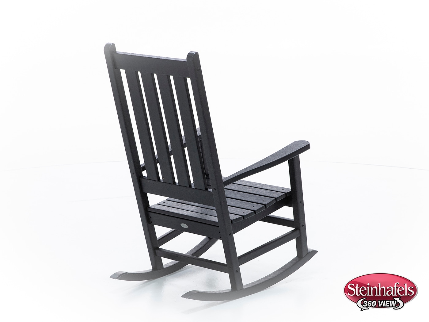 polywood black adirondack chair  image   