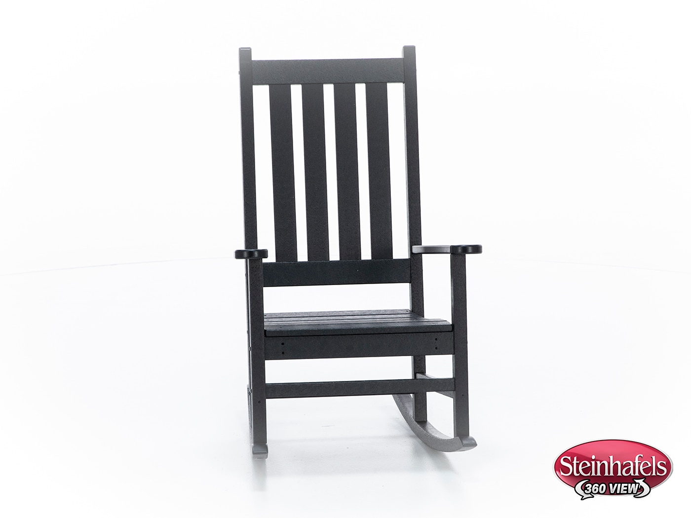 polywood black adirondack chair  image   