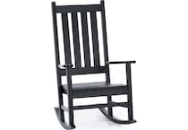 polywood black adirondack chair   