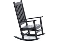 polywood black adirondack chair   