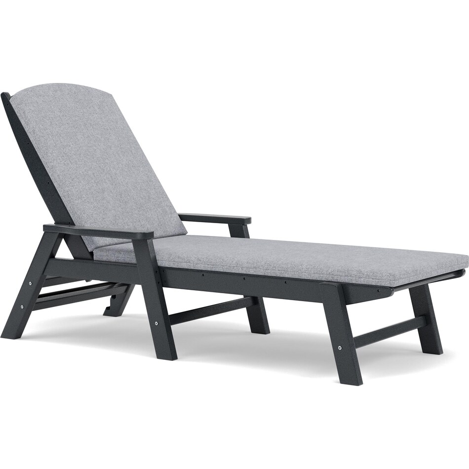 polywood black chaise pkg  