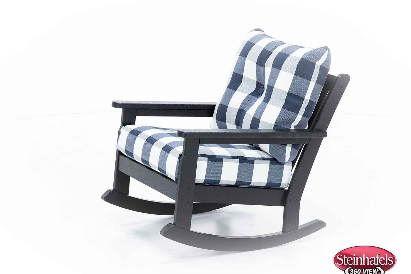 polywood black club chair  image pkg  