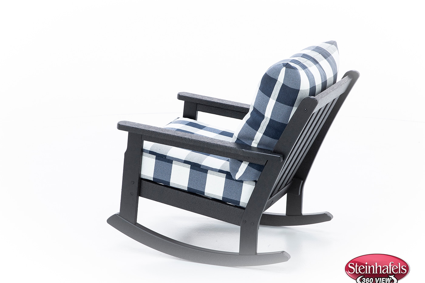 polywood black club chair  image pkg  