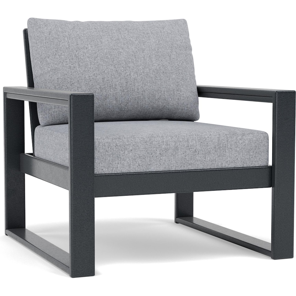 polywood black club chair pkg  