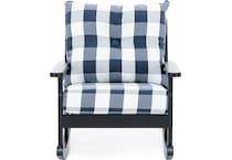 polywood black club chair pkg  