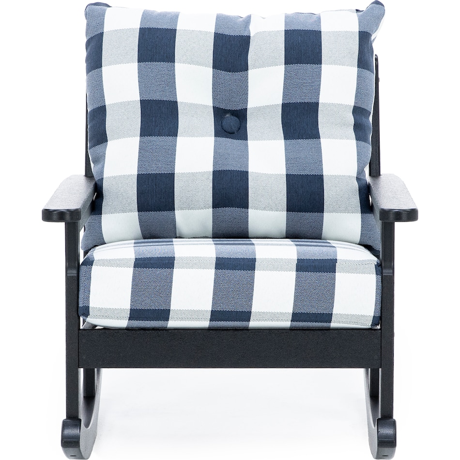 polywood black club chair pkg  