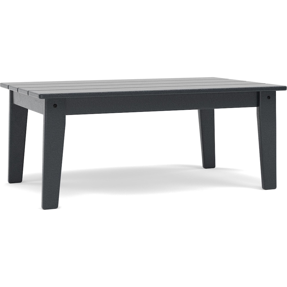 polywood black coffee table   