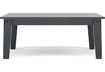 polywood black coffee table   