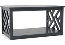 polywood black coffee table   