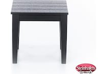 polywood black end table  image   