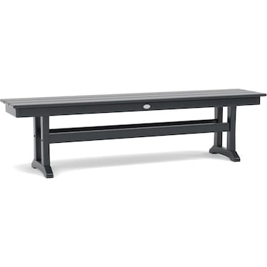 Farmhouse Trestle 65" Bench in Black