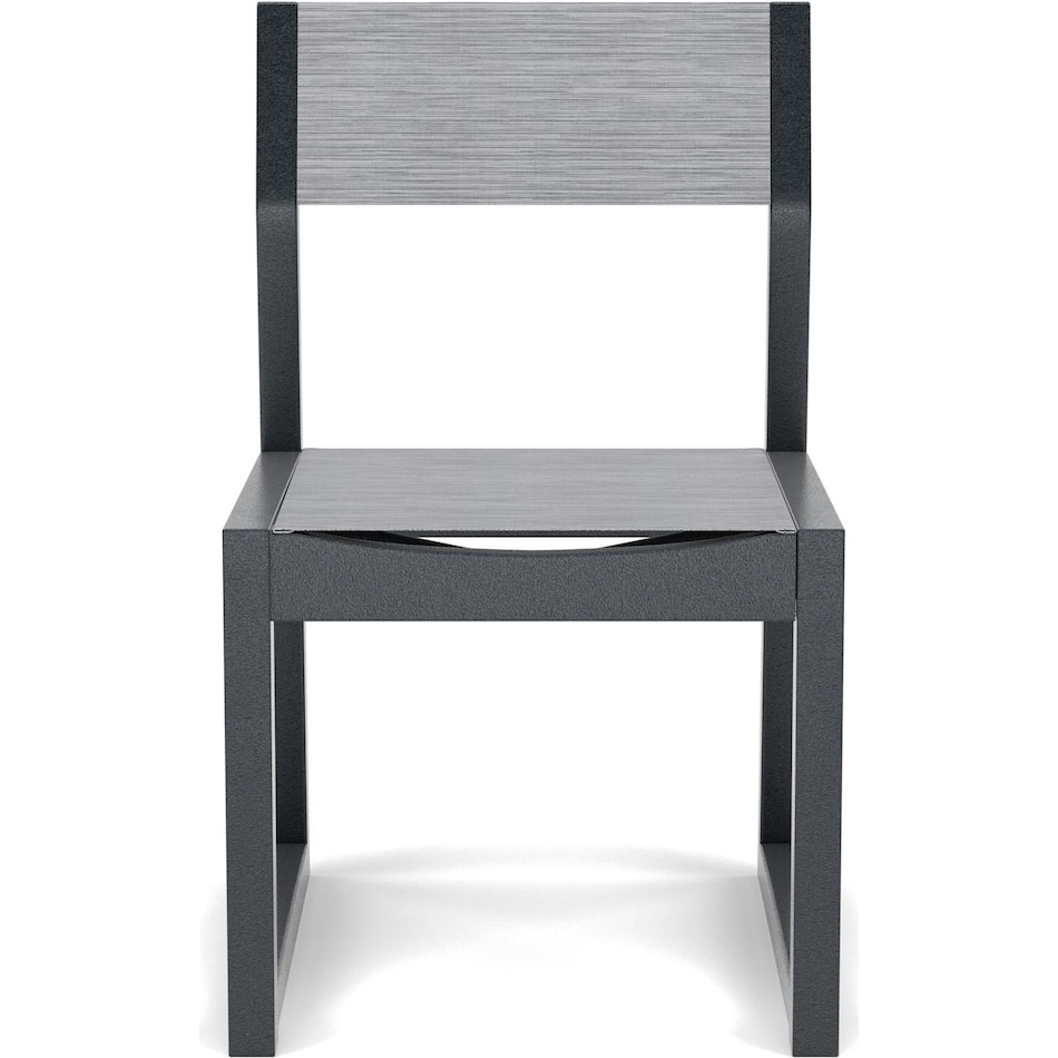 polywood black standard height side chair   
