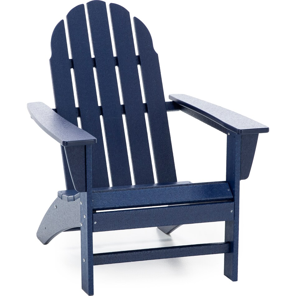 polywood blue adirondack chair   