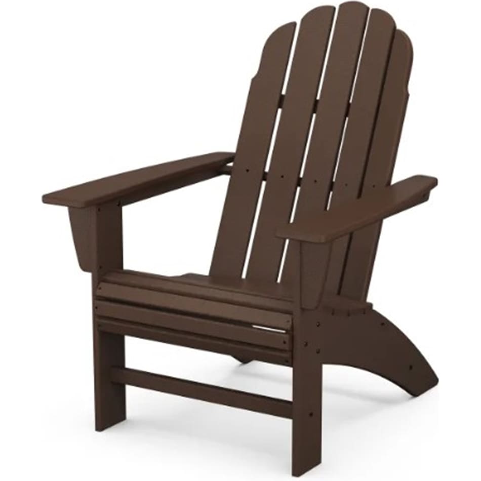 polywood brown adirondack chair   