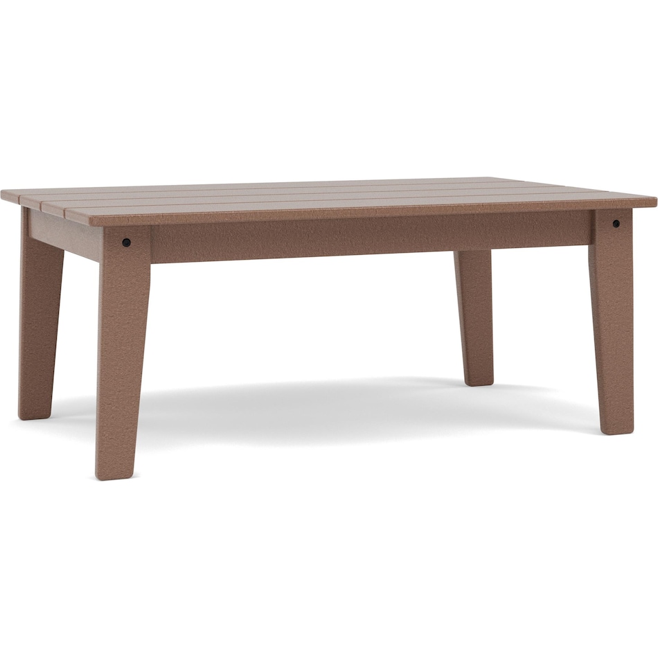 polywood brown coffee table