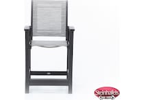 polywood brown counter height arm chair  image   