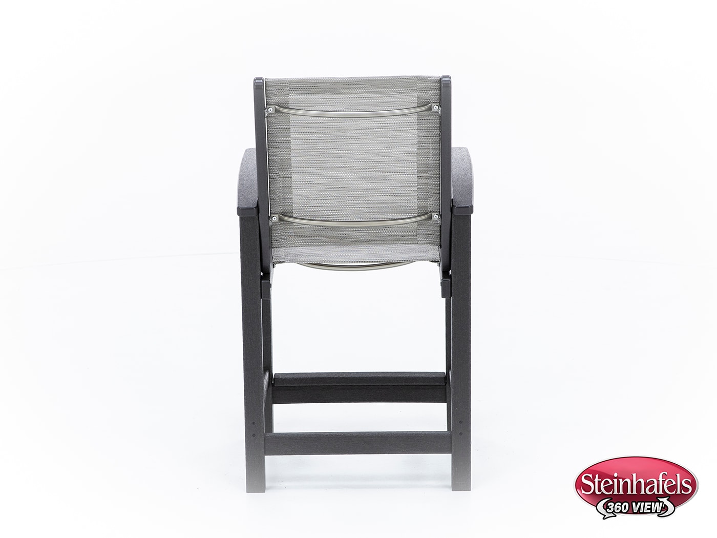polywood brown counter height arm chair  image   