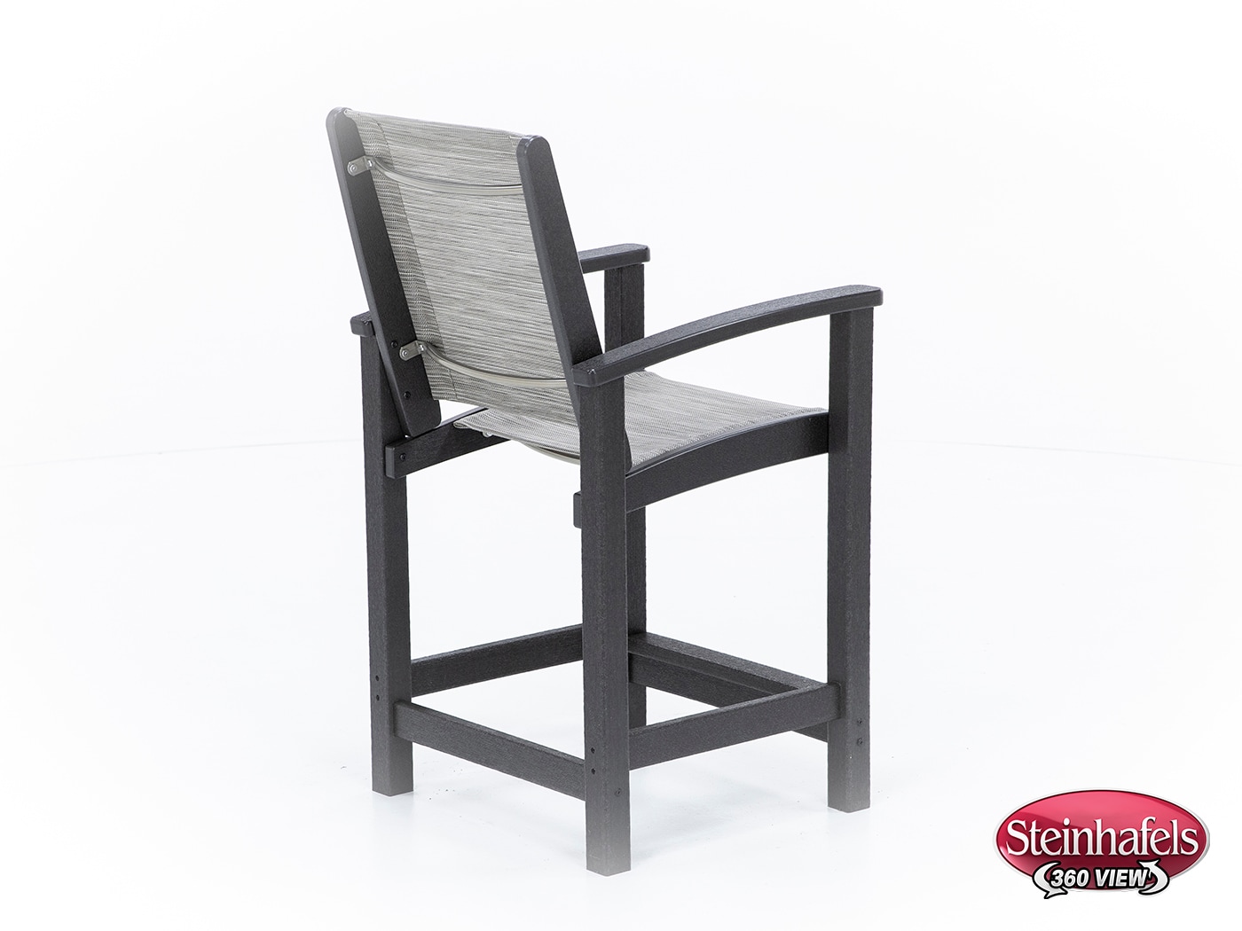polywood brown counter height arm chair  image   