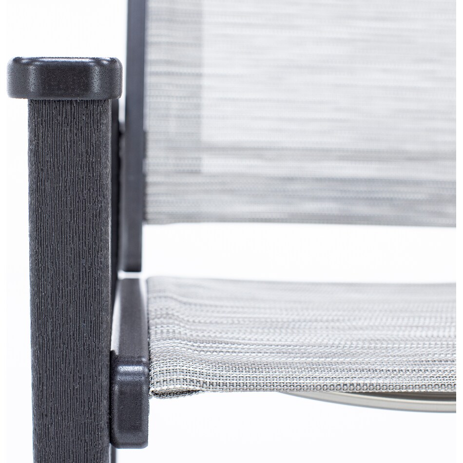 polywood brown counter height arm chair   