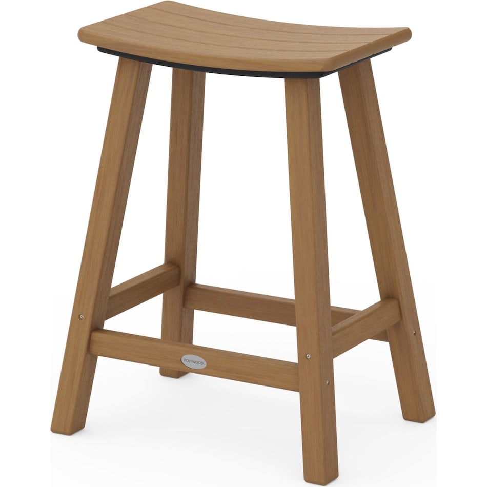 polywood brown counter height stool
