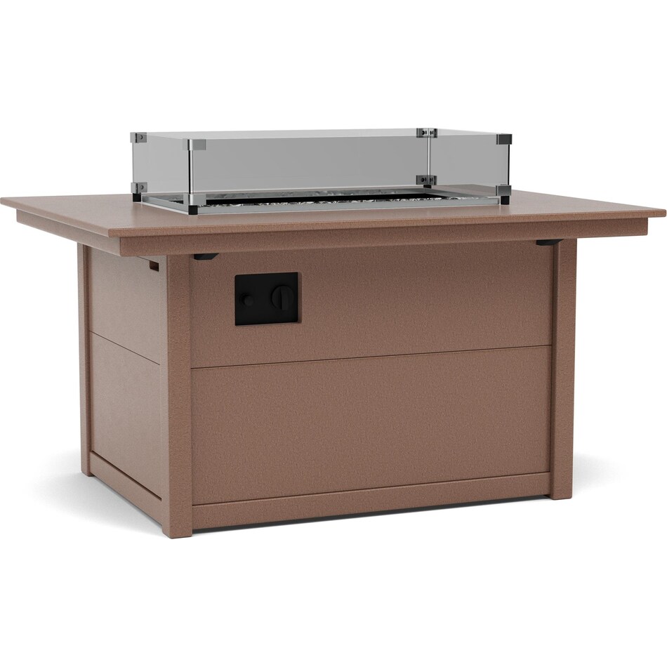 polywood brown firepit pkg  