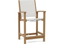 polywood brown standard height arm chair   